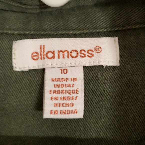 Ella Moss Light Soft Denim Green Jacket - Picture 3 of 4